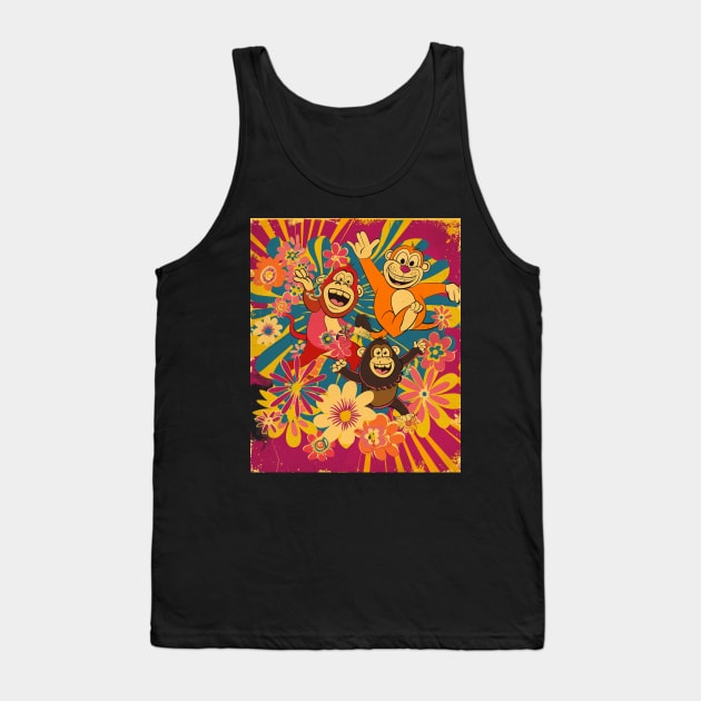 Monkey Banana Splits Craze Tank Top by MilanVerheij Bike